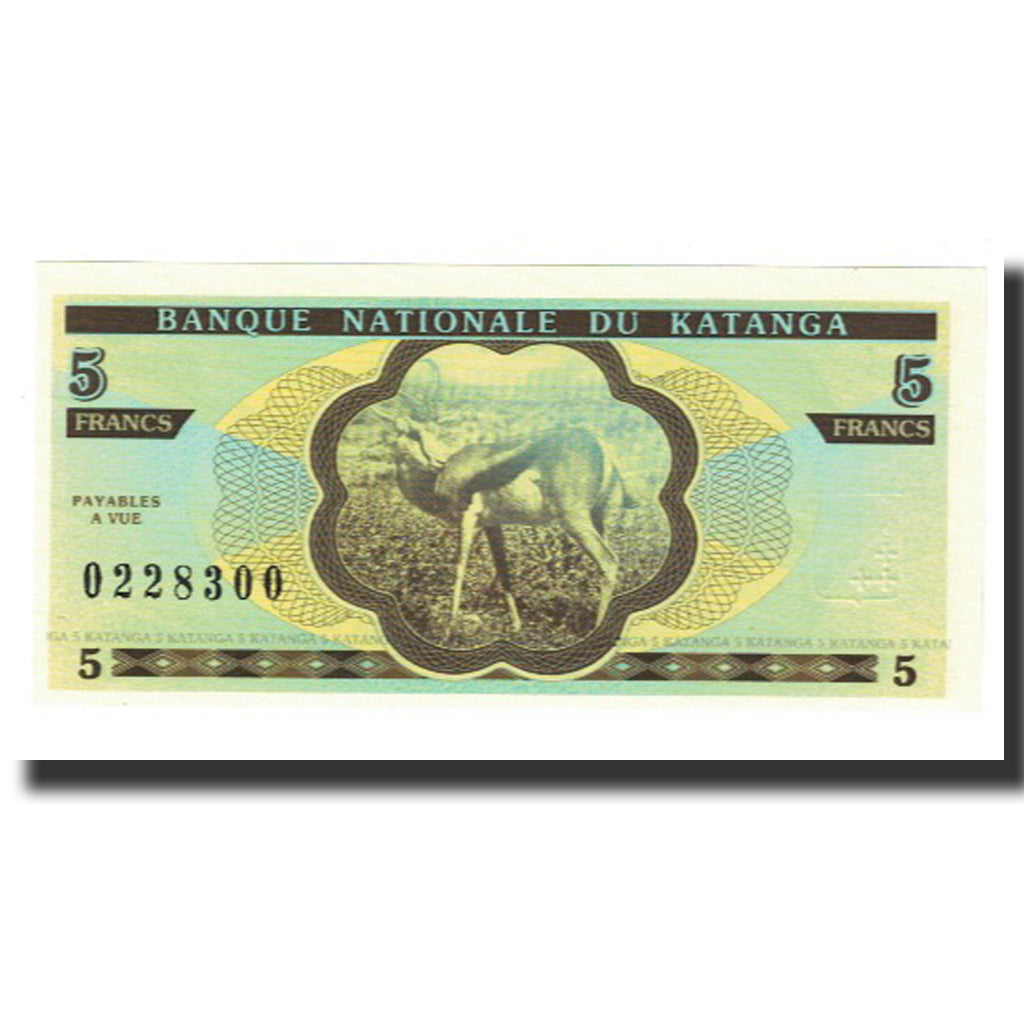 Banconote, Repubblica Democratica del Congo, 5 Francs, FDS
