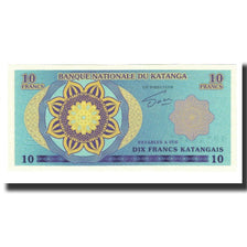 Nota, República Democrática do Congo, 10 Francs, UNC(65-70)