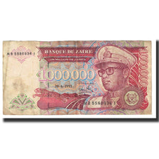 Banknote, Zaire, 1,000,000 Zaïres, 1993, 1993-06-30, KM:45b, VF(20-25)