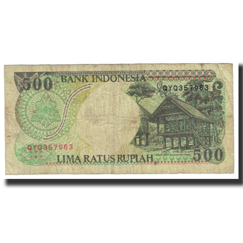 Biljet, Indonesië, 500 Rupiah, 1999, KM:128e, TB