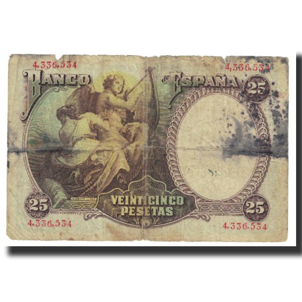 Geldschein, Spanien, 25 Pesetas, 1931, 1931-04-25, KM:81, S