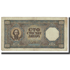 Banknote, Serbia, 100 Dinara, 1943, 1943-01-01, KM:33, VF(20-25)