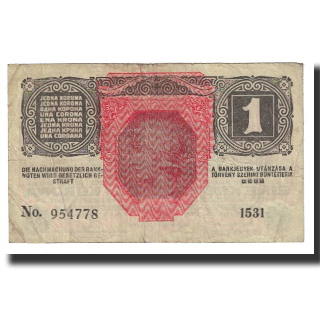Banknote, Austria, 1 Krone, 1916, 1916-12-01, KM:49, VF(20-25)