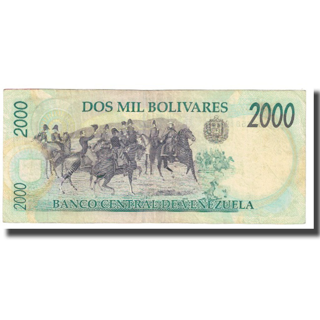 Banknote, Venezuela, 2000 Bolivares, 1997, 1997-06-16, KM:77a, VF(20-25)