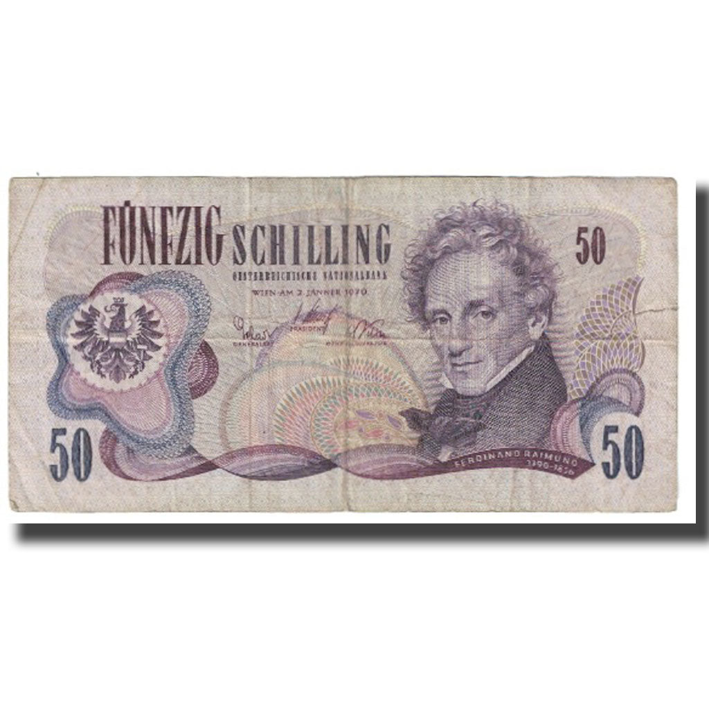 Banknote, Austria, 50 Schilling, 1970, 1970-01-02, KM:144, VF(20-25)