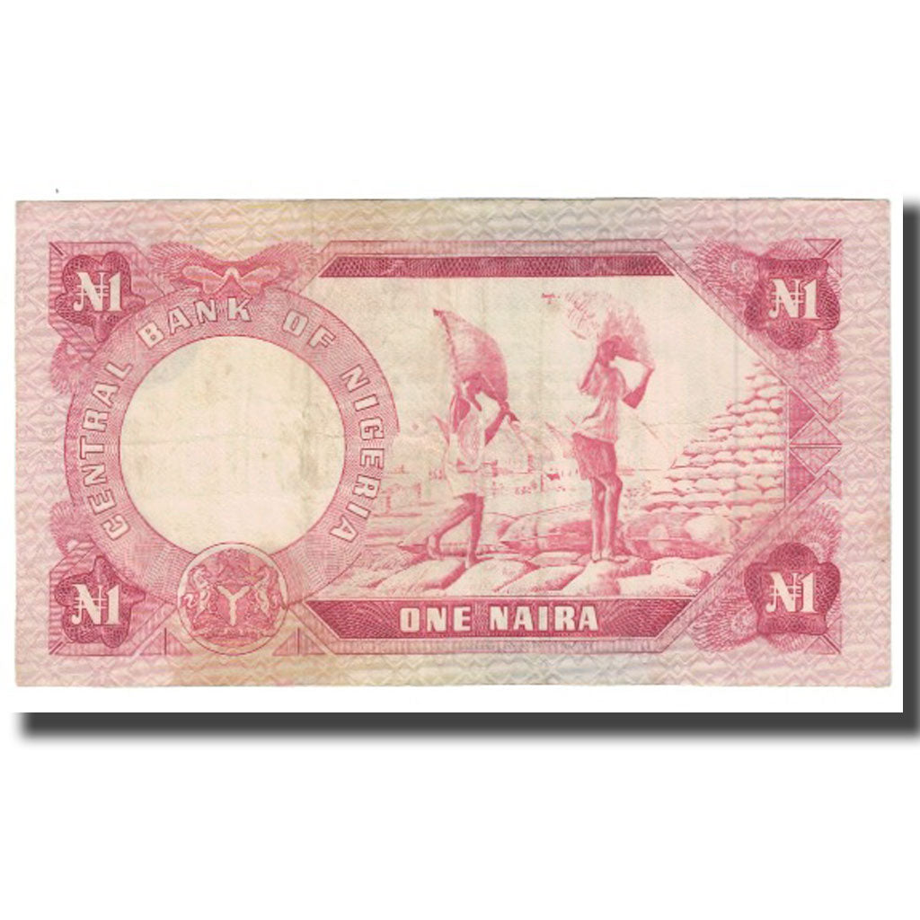 Banknot, Nigeria, 1 Naira, KM:15a, EF(40-45)