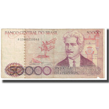 Banknote, Brazil, 50,000 Cruzeiros, KM:204a, VF(20-25)