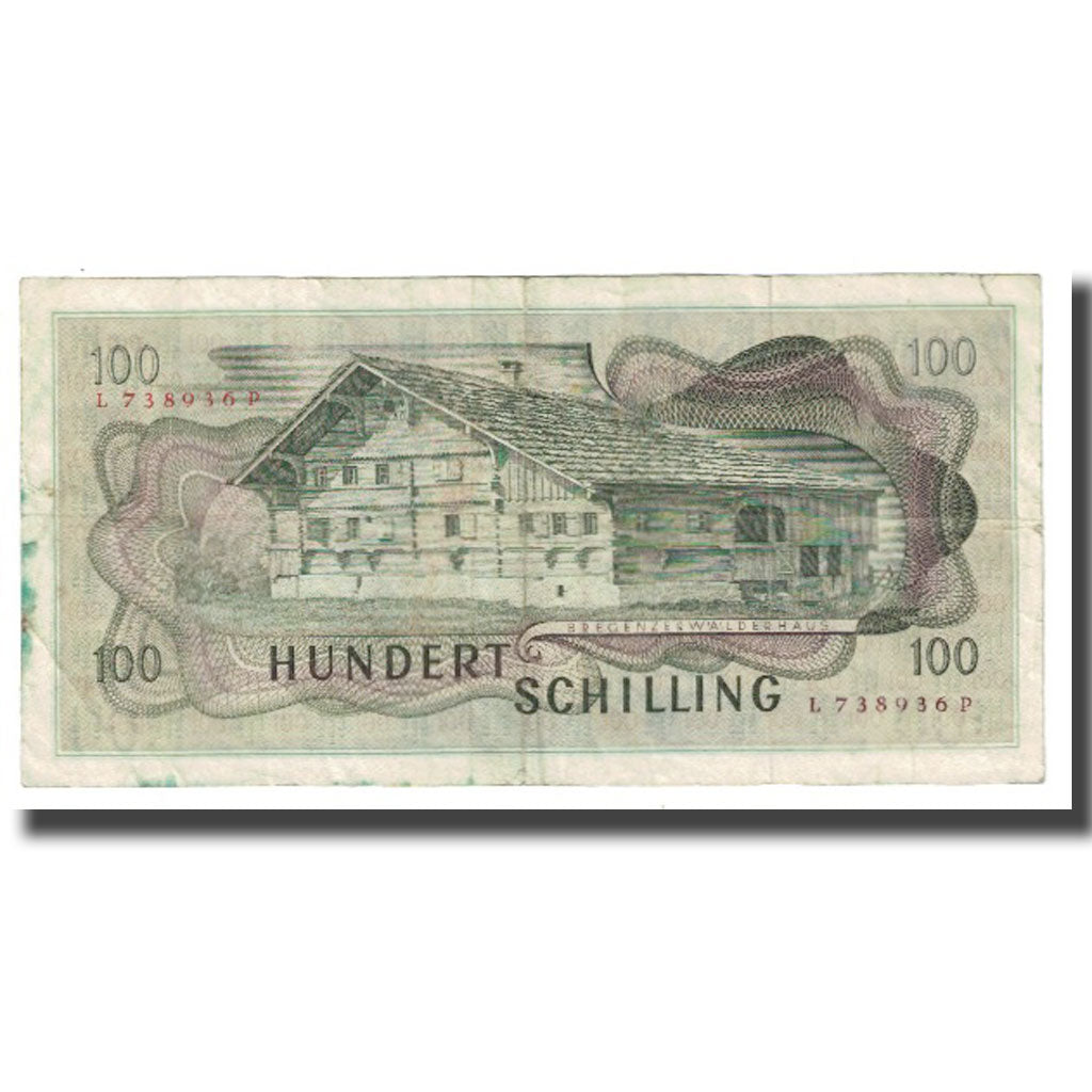 Banknote, Austria, 100 Schilling, 1969, 1969-01-02, KM:146a, VF(20-25)