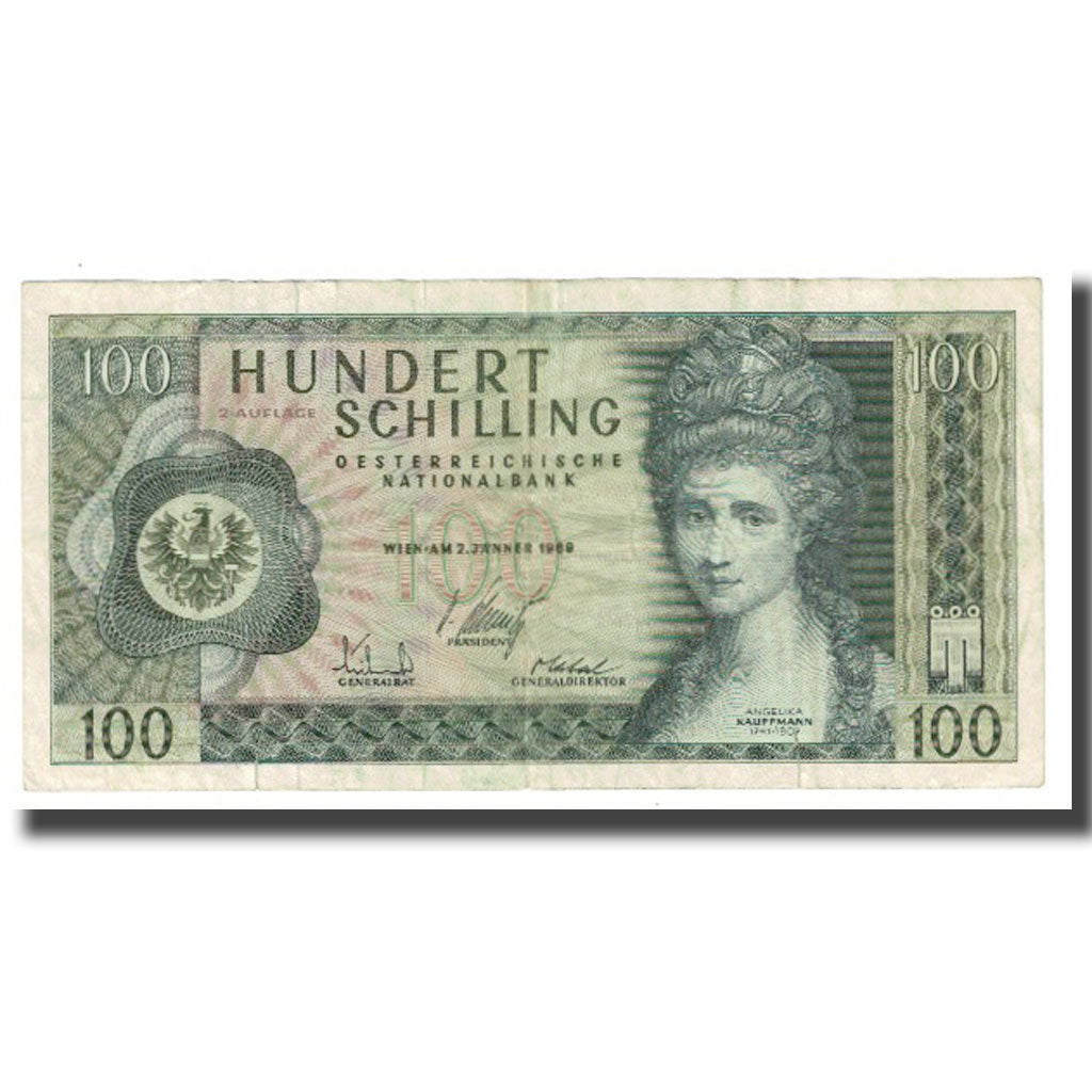 Banknote, Austria, 100 Schilling, 1969, 1969-01-02, KM:146a, VF(20-25)