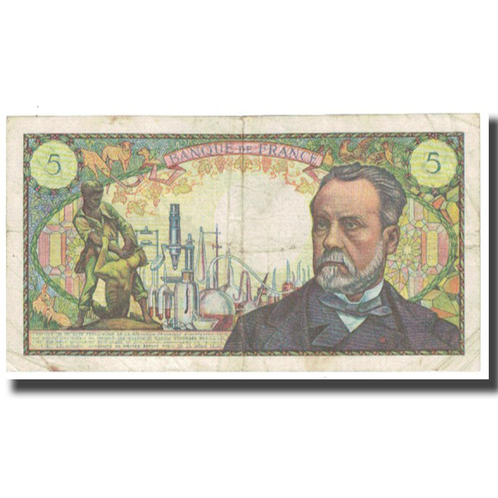 France, 5 Francs, Pasteur, 1969, R.Tondu-P.Gargam-H.Morant, 1969-02-06, TB+