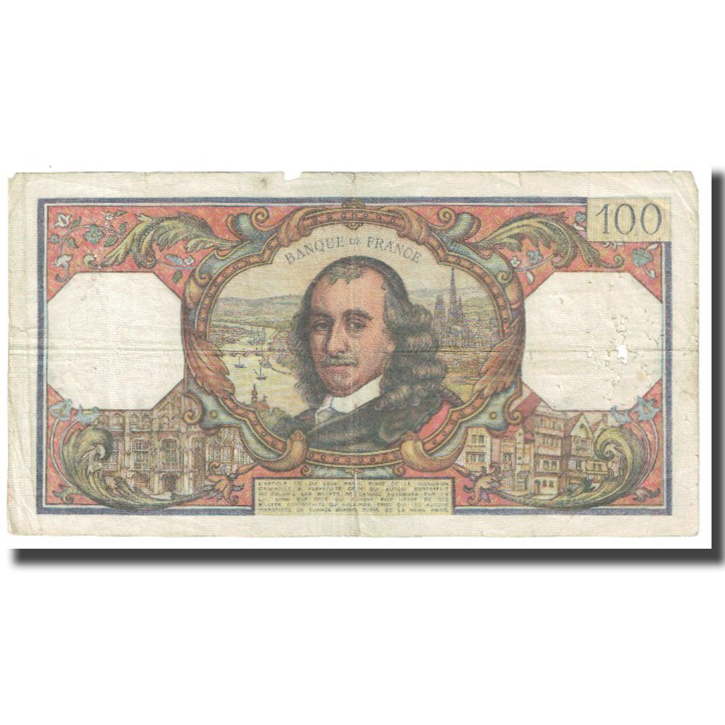 Francia, 100 Francs, Corneille, 1965, R.Tondu-G.Bouchet-H.Morant, 1965-12-02