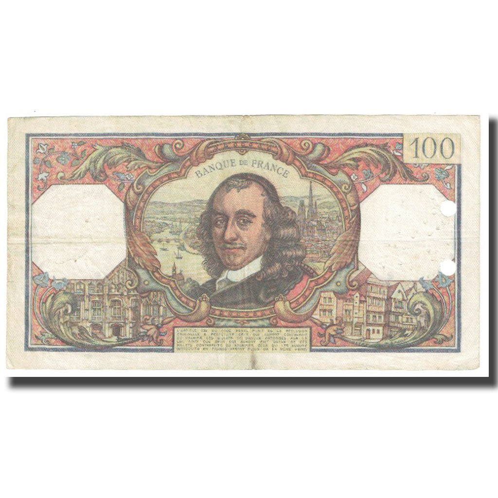 Francia, 100 Francs, Corneille, 1970, R.Tondu-G.Bouchet-H.Morant, 1970-11-05