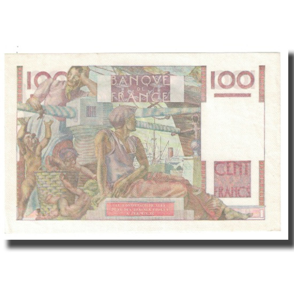France, 100 Francs, Jeune Paysan, 1952, D AMBRIERES, GARGAM, 1952-09-04