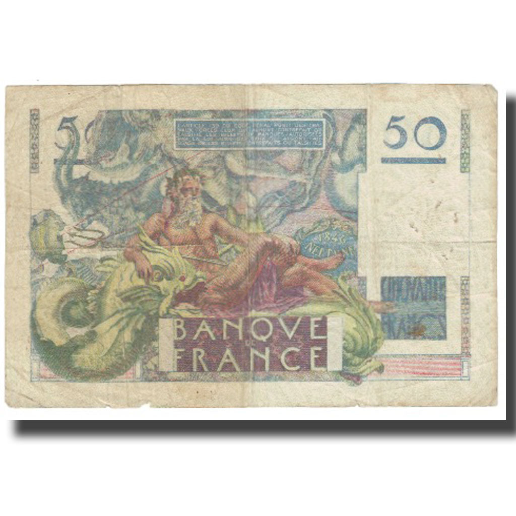 Francja, 50 Francs, Le Verrier, 1951, P. Rousseau and R. Favre-Gilly