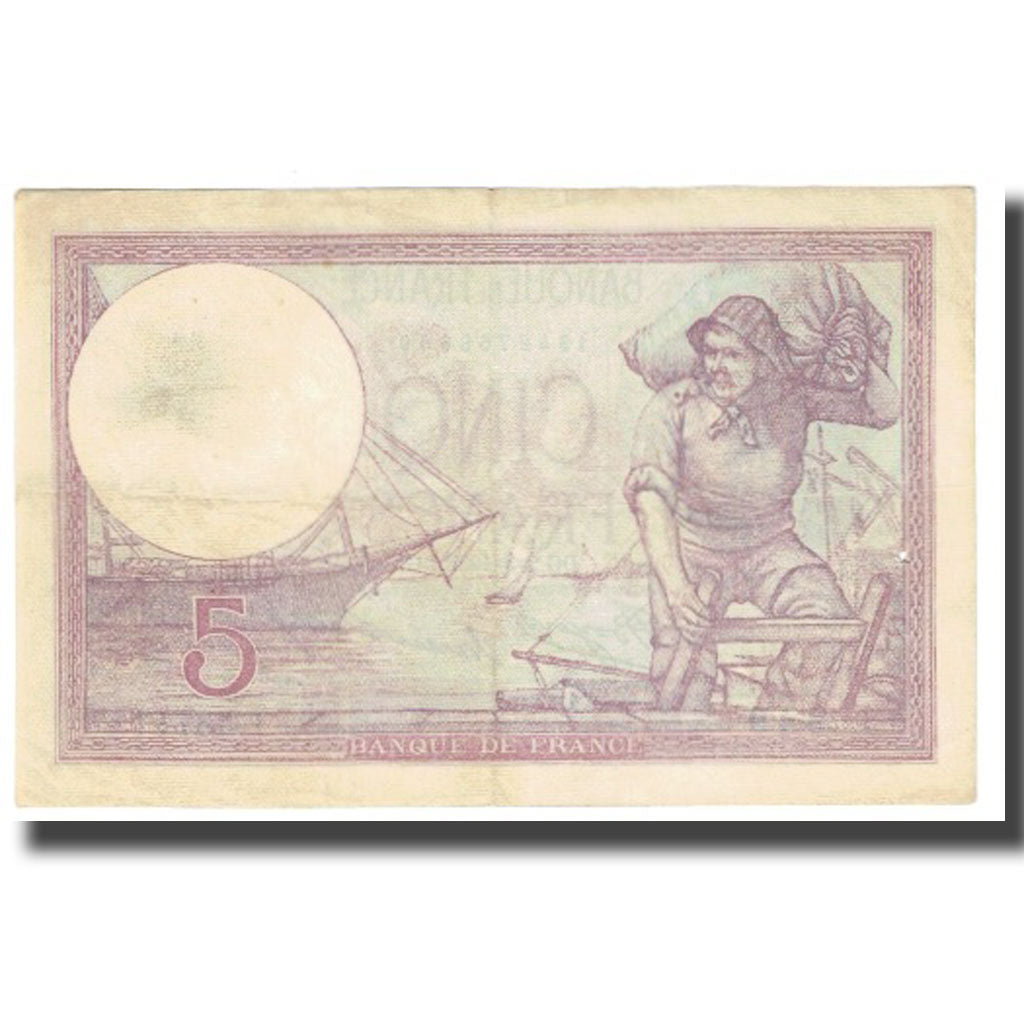Francia, 5 Francs, Violet, 1933, P. Rousseau and R. Favre-Gilly, 1933-03-02