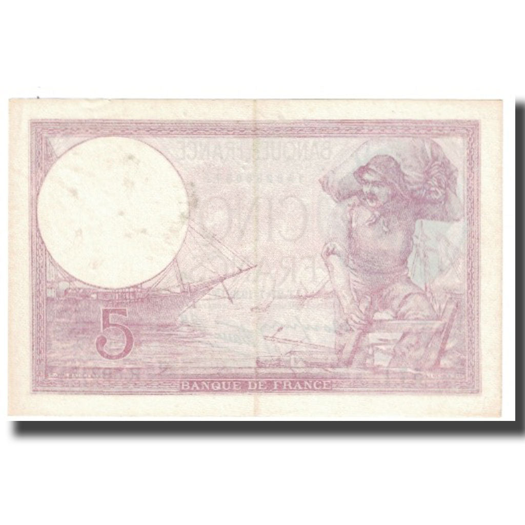 France, 5 Francs, Violet, 1939, P. Rousseau and R. Favre-Gilly, 1939-07-27, SUP