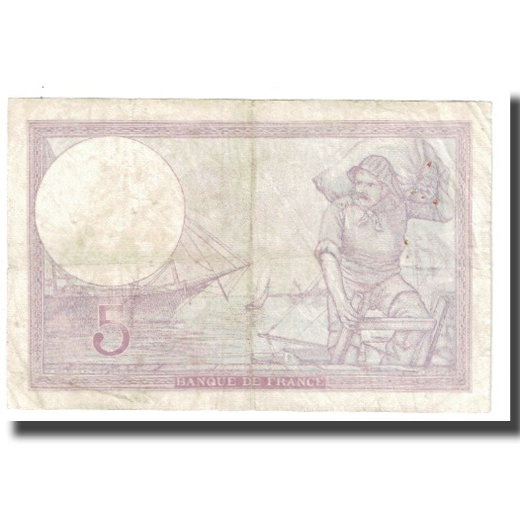 France, 5 Francs, Violet, 1940, P. Rousseau and R. Favre-Gilly, 1940-11-28, TB