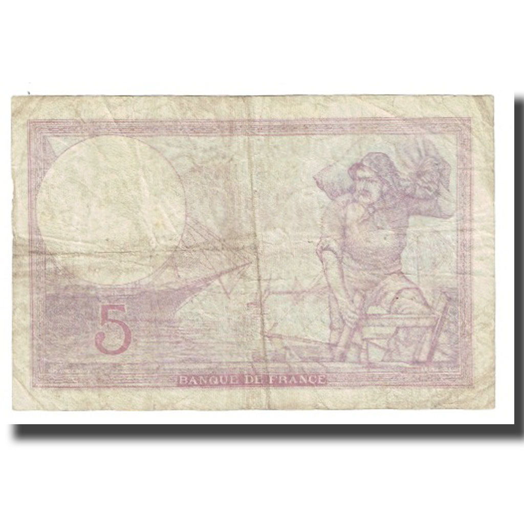 France, 5 Francs, Violet, 1939, P. Rousseau and R. Favre-Gilly, 1939-11-02, TB