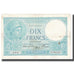 França, 10 Francs, Minerve, 1939, platet strohl, 1939-07-06, AU(50-53)