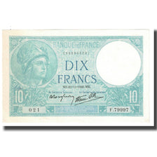 Frankrijk, 10 Francs, Minerve, 1940, platet strohl, 1940-11-21, SUP+