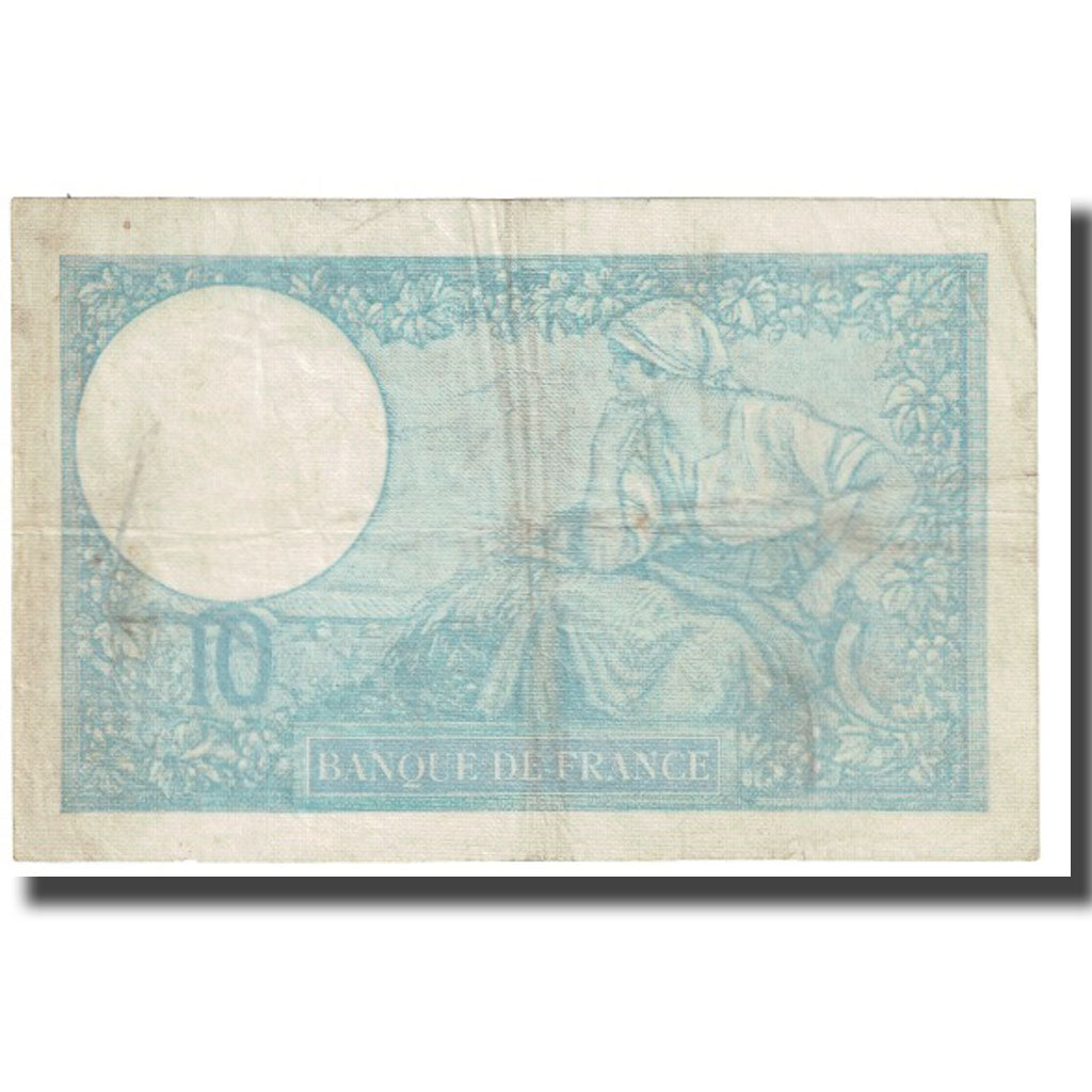 France, 10 Francs, Minerve, 1941, platet strohl, 1941-01-02, EF(40-45)
