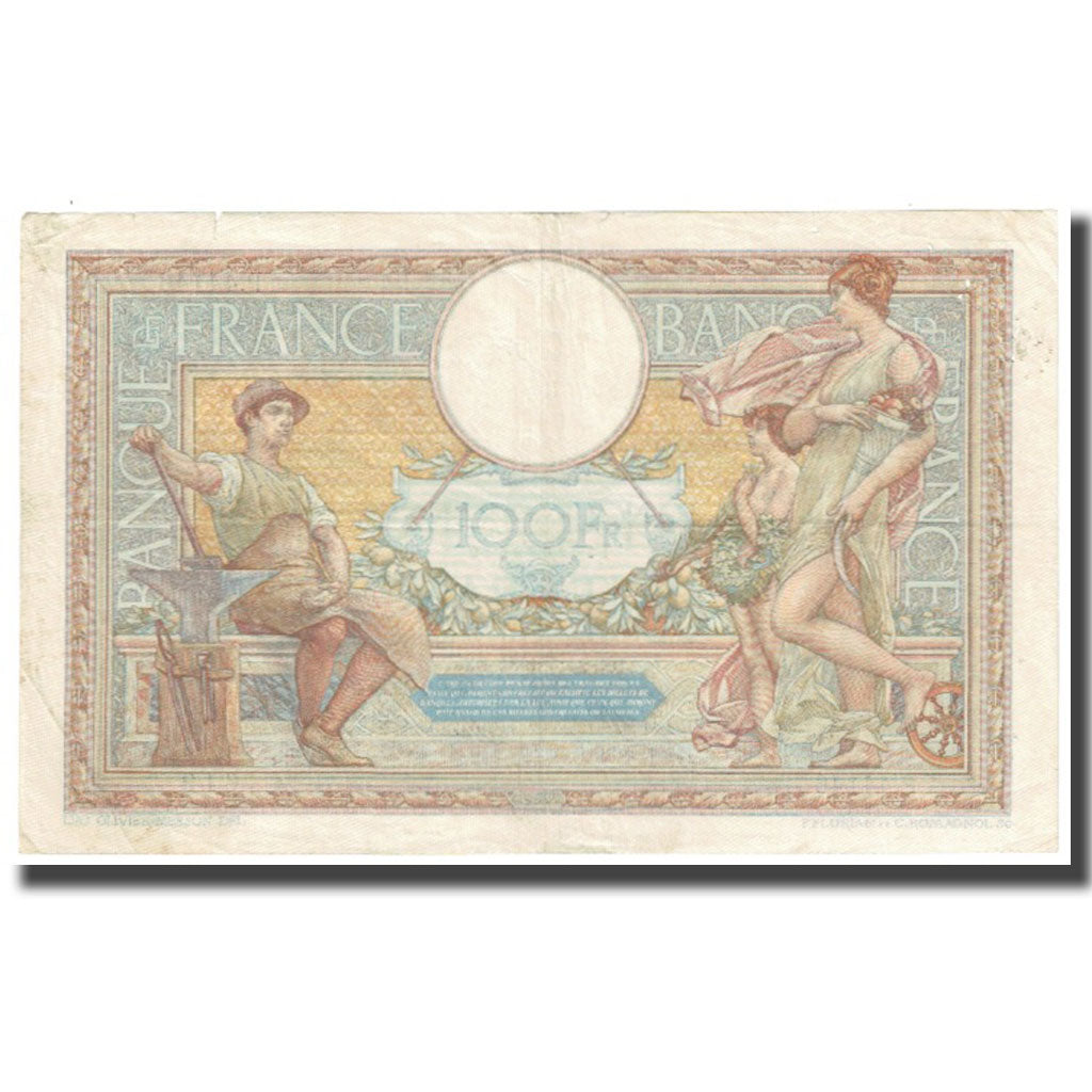 France, 100 Francs, Luc Olivier Merson, 1934, P. Rousseau and R. Favre-Gilly