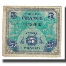 Francja, 5 Francs, Flag/France, 1944, P. Rousseau and R. Favre-Gilly, VF(20-25)