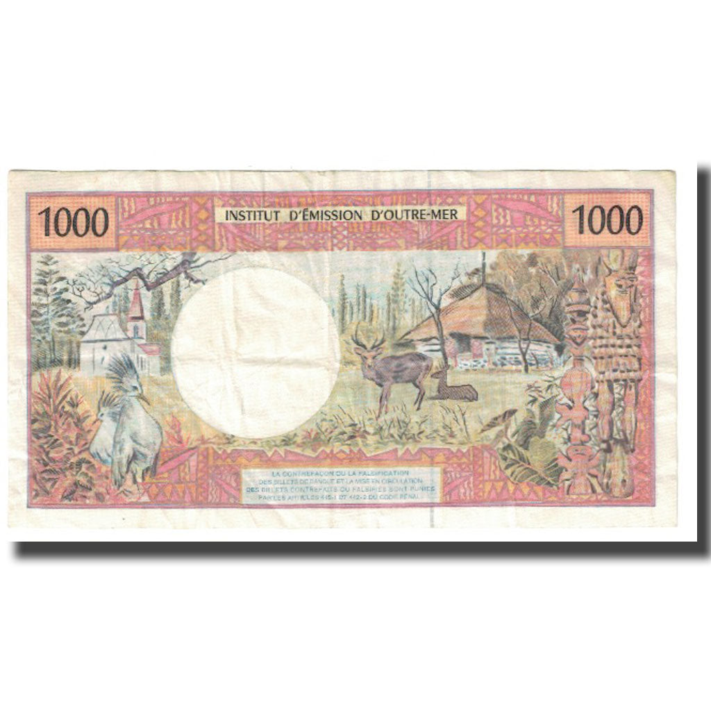 Banknot, Tahiti, 1000 Francs, KM:27d, EF(40-45)