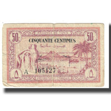 Biljet, Tunisië, 50 Centimes, KM:54, TTB