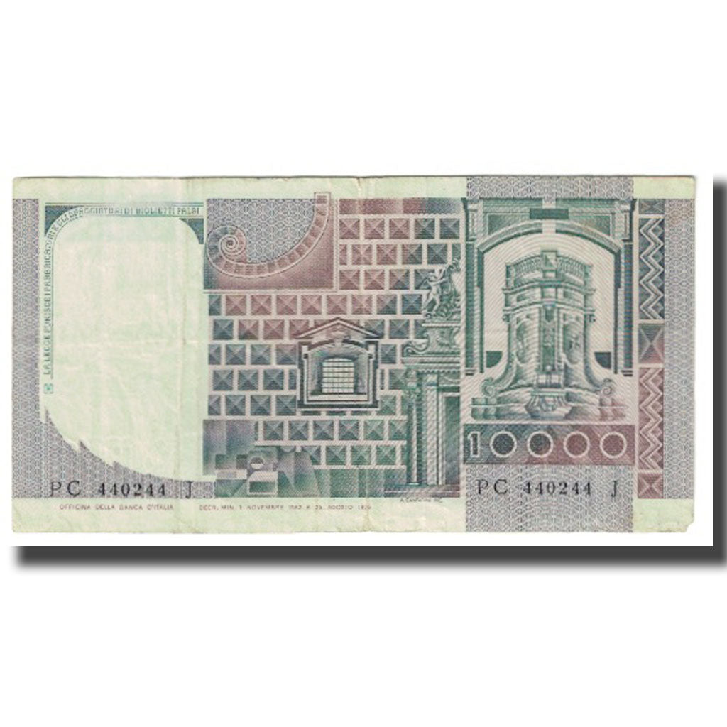 Banknote, Italy, 10,000 Lire, 1976, 1976-08-25, KM:106b, EF(40-45)