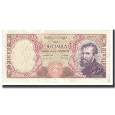 Nota, Itália, 10,000 Lire, 1966, 1966-05-20, KM:97a, VF(20-25)