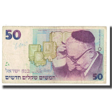 Banknote, Israel, 50 New Sheqalim, KM:58a, VF(20-25)