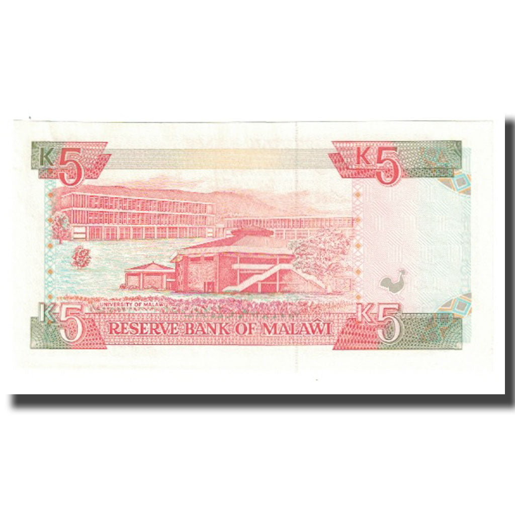 Billet, Malawi, 5 Kwacha, 1990, 1990-12-01, KM:24a, NEUF