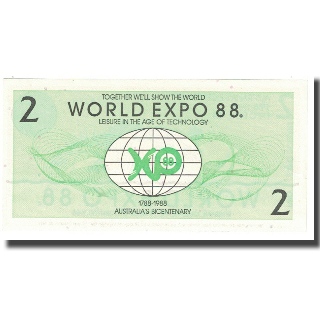 Nota, Austrália, 2 Dollars, 1988, 1988-10-30, UNC(65-70)