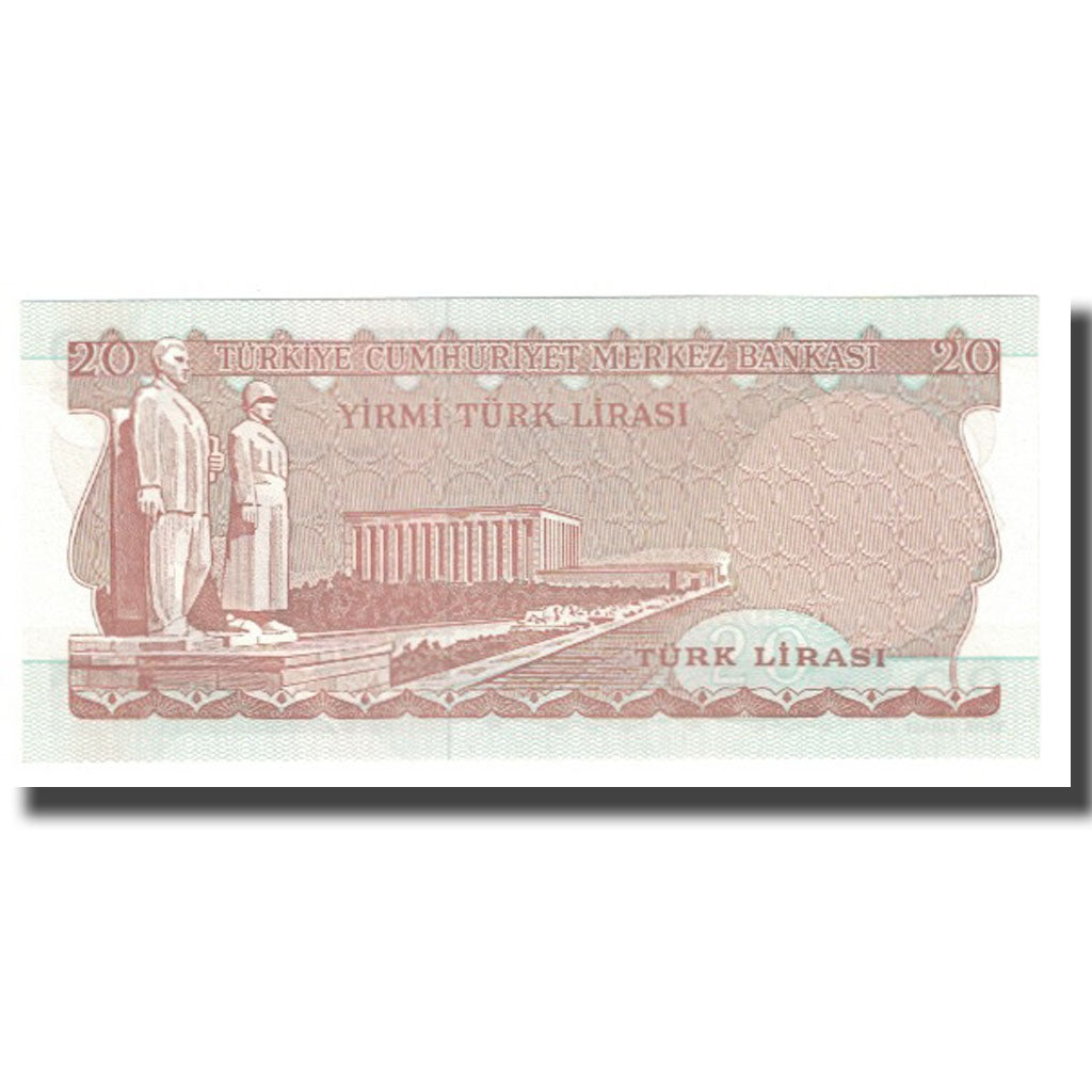 Banknote, Turkey, 20 Lira, 1970, 1970-10-14, KM:181b, UNC(65-70)