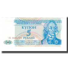 Billet, Transnistrie, 5 Rublei, 1994, KM:17, NEUF