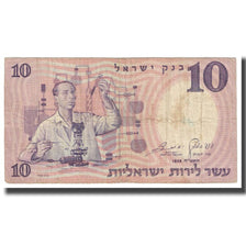 Banknote, Israel, 10 Lirot, 1958, KM:32a, VF(20-25)