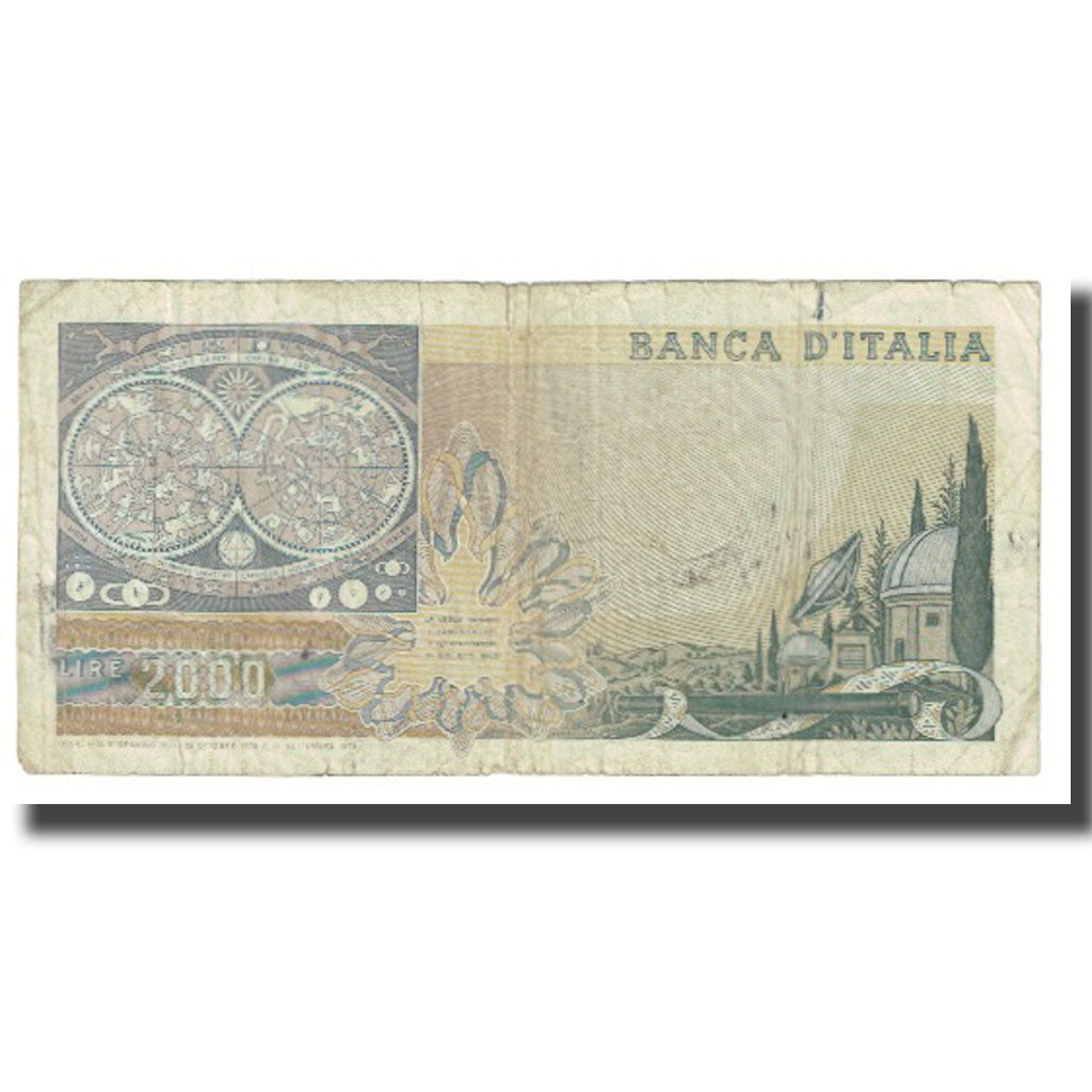 Banconote, Italia, 2000 Lire, 1973, 1973-10-08, KM:103a, MB