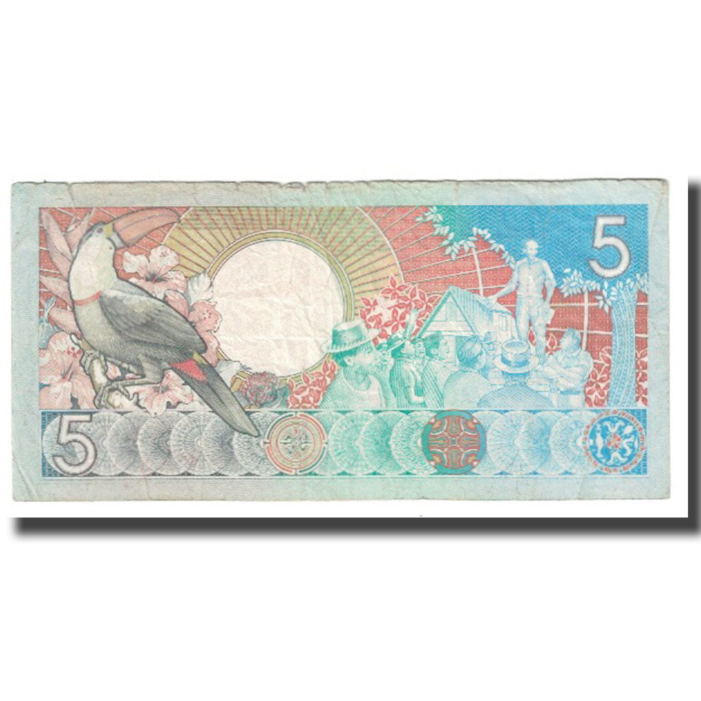 Banknote, Surinam, 5 Gulden, 1988, 1988-01-09, KM:130a, VF(20-25)