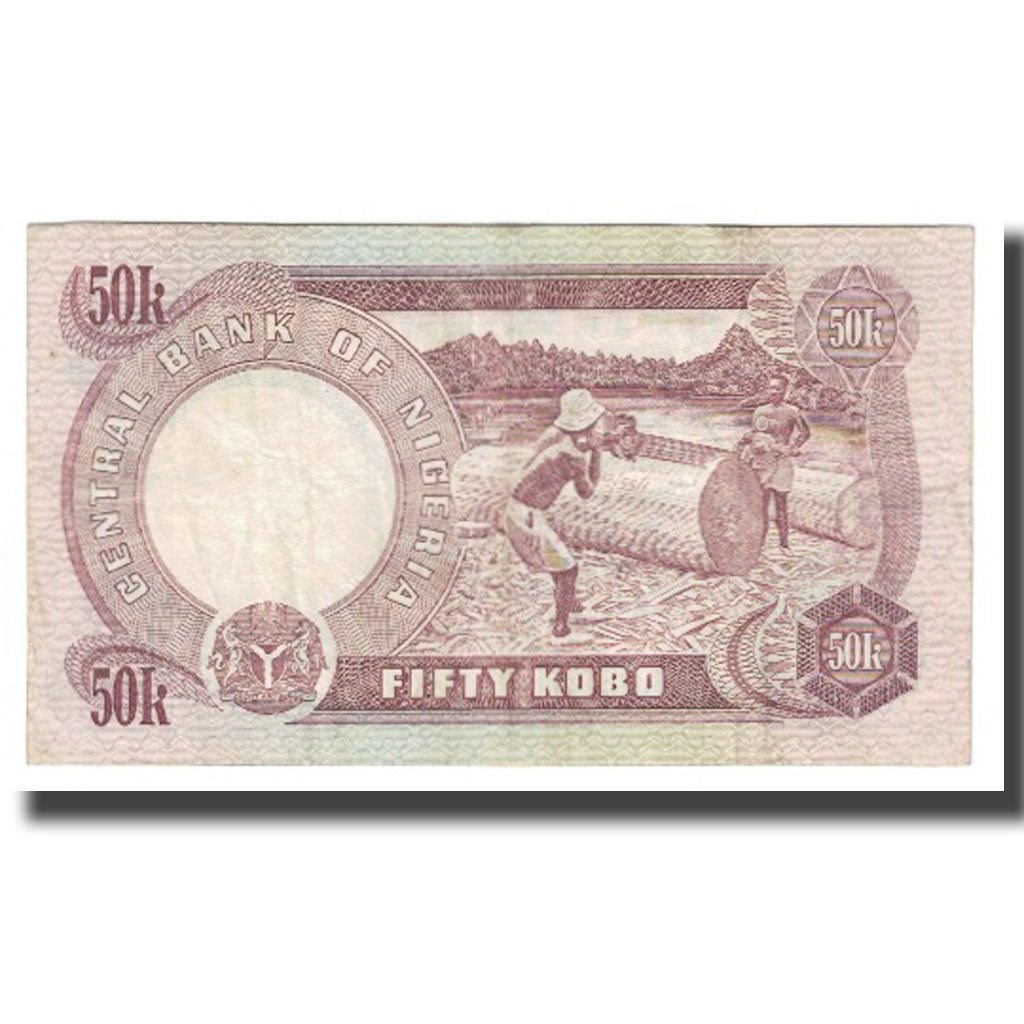 Banknote, Nigeria, 50 Kobo, KM:14d, EF(40-45)