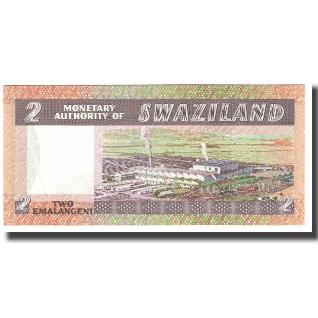 Nota, Suazilândia, 2 Emalangeni, KM:2a, UNC(65-70)