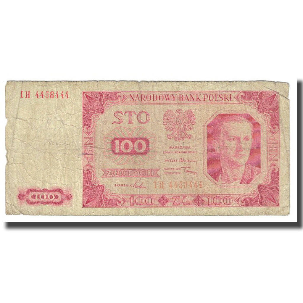 Banknote, Poland, 100 Zlotych, 1948, 1948-07-01, KM:139a, VF(20-25)