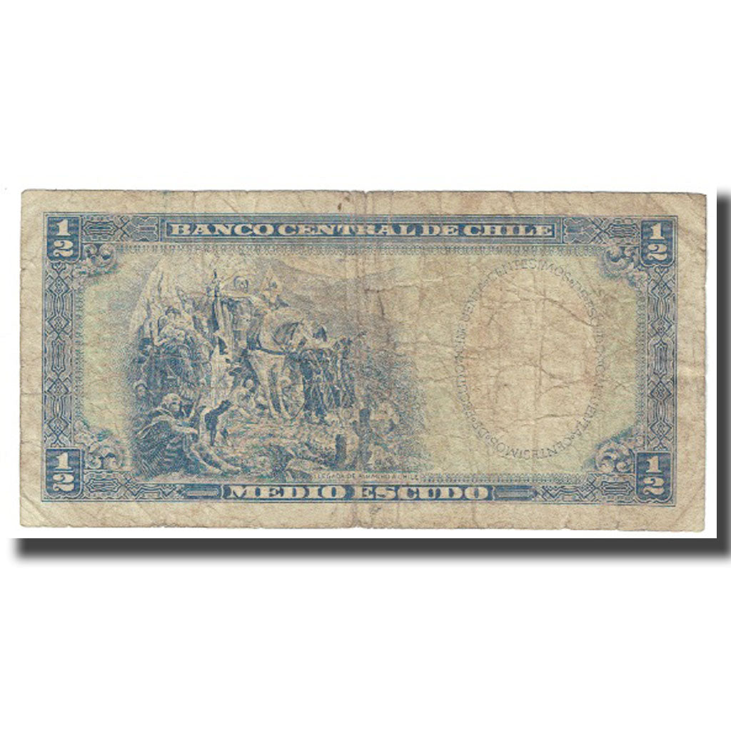Billet, Chile, 1/2 Escudo, KM:134a, TB