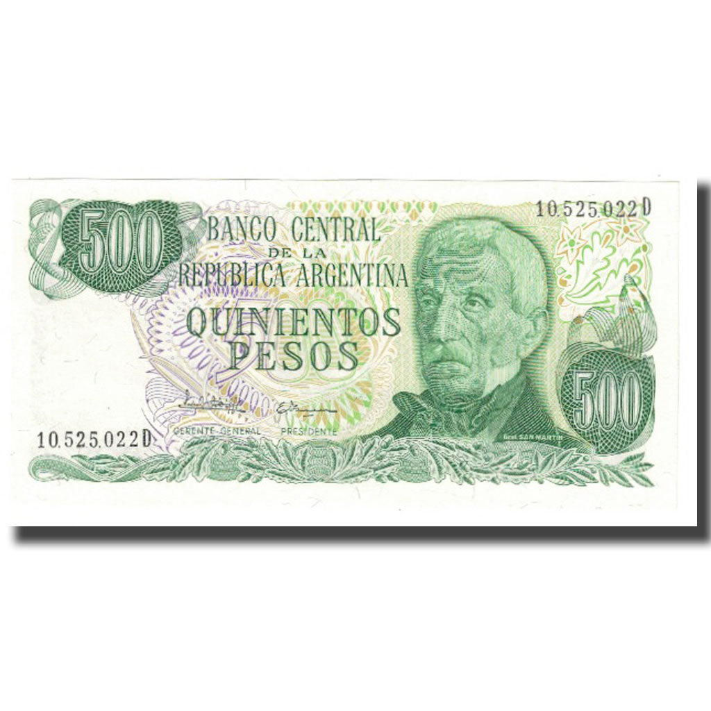 Nota, Argentina, 500 Pesos, KM:303a, UNC(65-70)