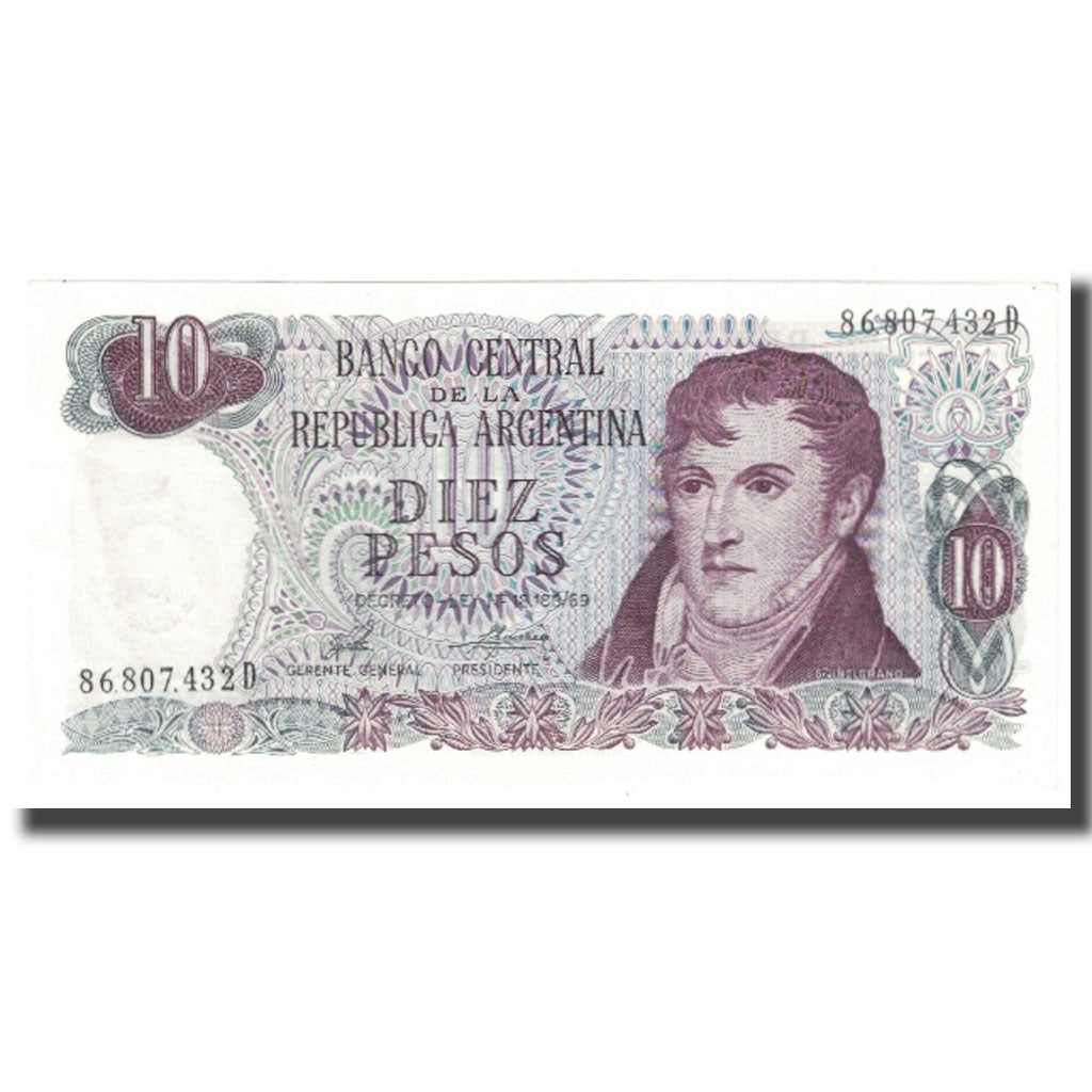 Banknote, Argentina, 10 Pesos, KM:289, UNC(65-70)
