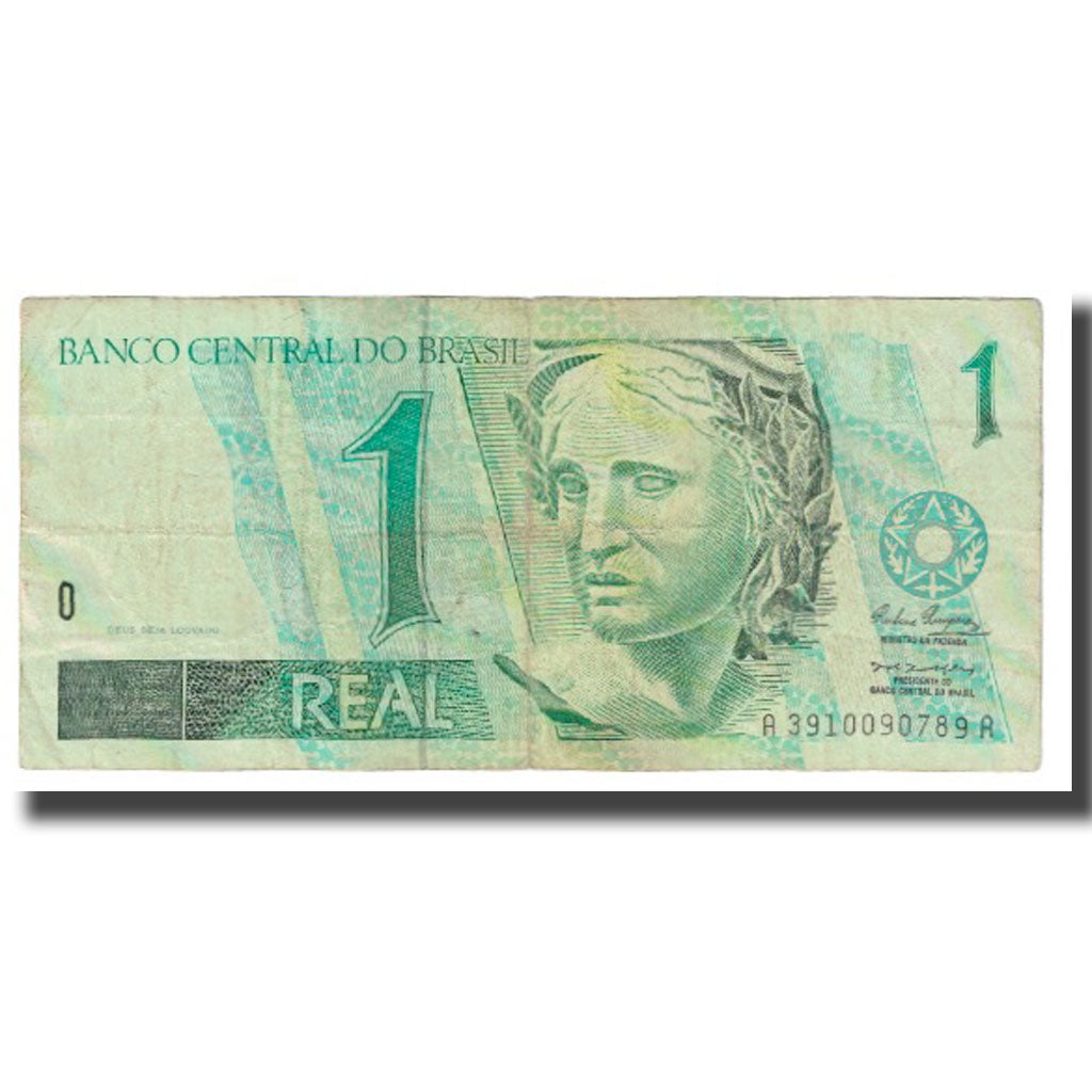 Banknot, Brazylia, 1 Réal, Undated, Undated, KM:243Aa, VF(20-25)