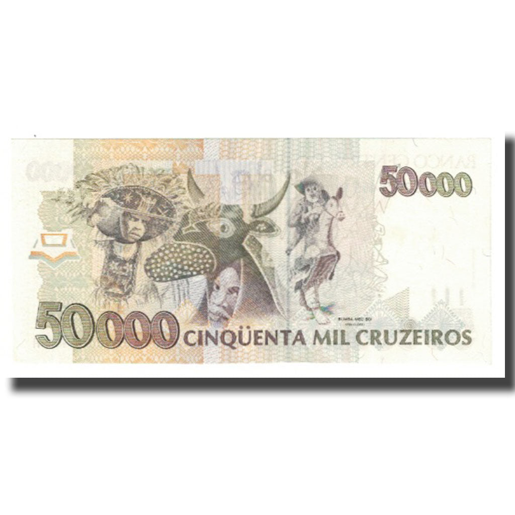 Billet, Brésil, 50,000 Cruzeiros, KM:234a, SUP