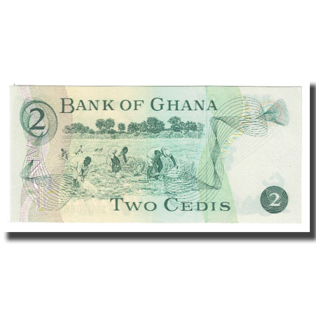 Billet, Ghana, 2 Cedis, 1977, 1977-01-02, KM:14c, NEUF