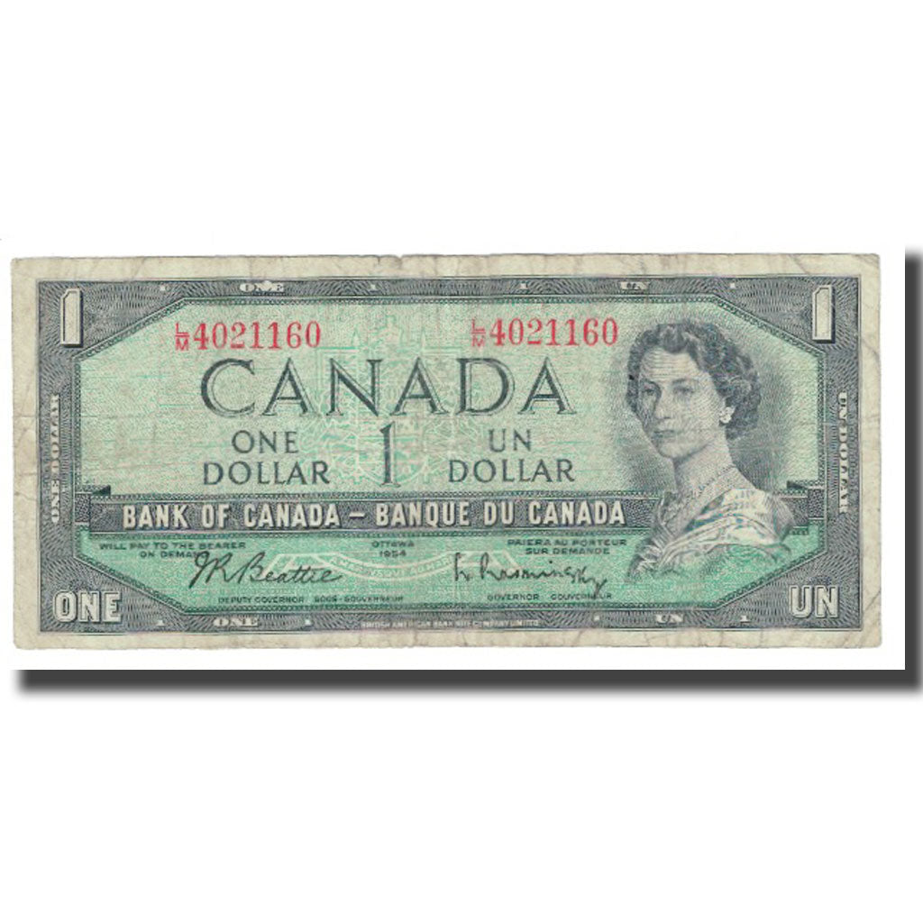 Billet, Canada, 1 Dollar, 1954, KM:75b, TB