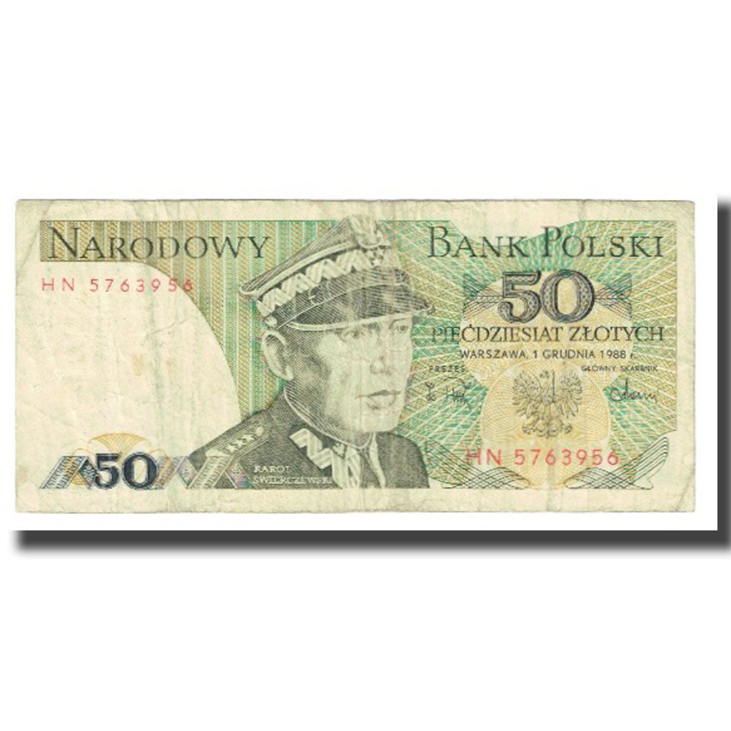 Banconote, Polonia, 50 Zlotych, 1988, 1982-06-01, KM:142a, MB